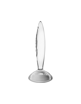 Gode anal en verre borosilicaté massif transparent Sparkling Crystal Satisfyer