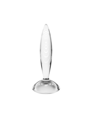 Gode anal en verre borosilicaté massif transparent Sparkling Crystal Satisfyer