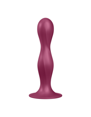 Gode ventouse silicone rouge Double Ball-R Satisfyer