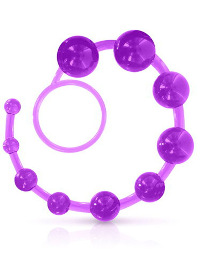 Chapelet anal souple violet