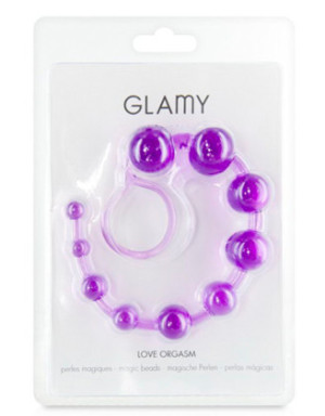 Chapelet anal souple violet