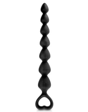 Chapelet plug anal noir 27cm