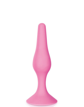Plug anal ventouse rose taille S