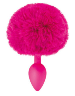 Plug anal pompon fuschia