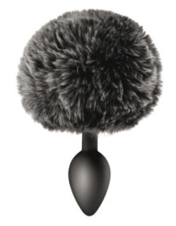 Plug anal pompon noir