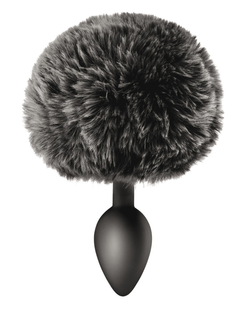 Plug anal pompon noir