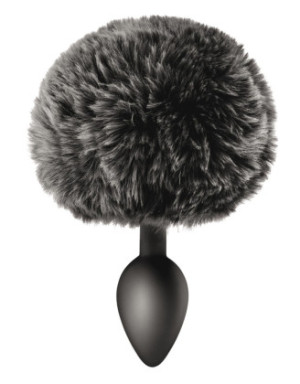 Plug anal pompon noir