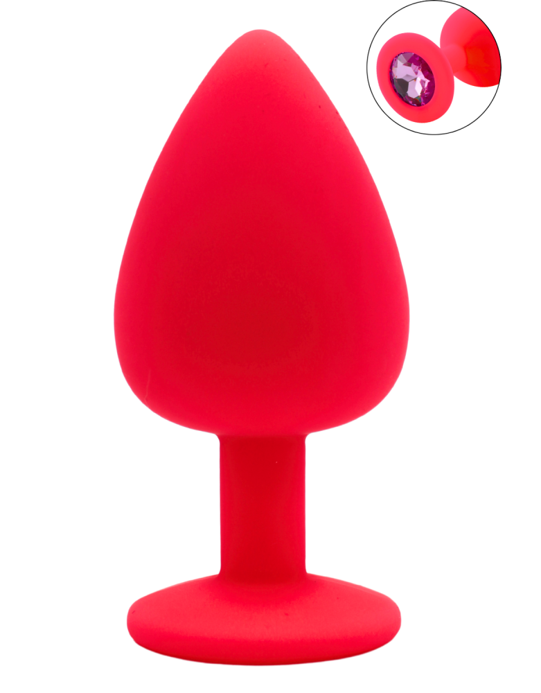 Plug bijou rose Large