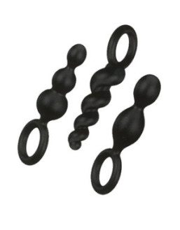 Coffret 3 plugs Satisfyer Plugs Noir