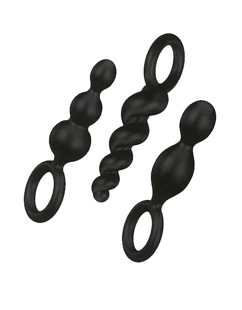 Coffret 3 plugs Satisfyer Plugs Noir