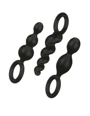 Coffret 3 plugs Satisfyer Plugs Noir
