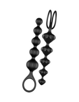 Lot de 2 chapelets noirs Love Beads Satisfyer