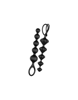 Lot de 2 chapelets noirs Love Beads Satisfyer