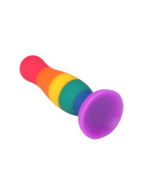 Plug anal ventouse multicouleur taille S