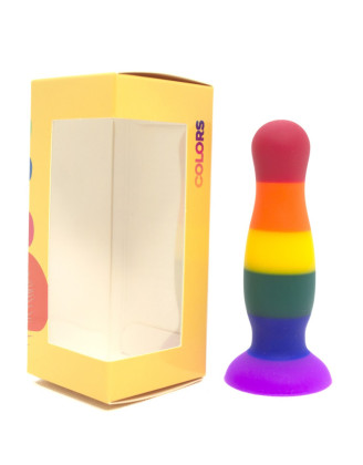 Plug anal ventouse multicouleur taille S