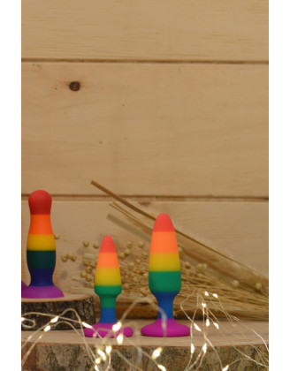 Plug anal multicouleur taille S