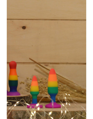 Plug anal multicouleur taille S