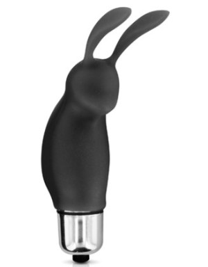Stimulateur de clitoris vibrant noir rabbit