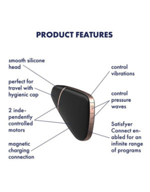 Stimulateur noir Satisfyer Love Triangle