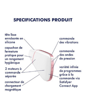 Stimulateur blanc Satisfyer Love Triangle