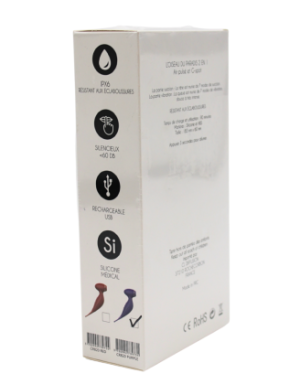 Oiseau du Paradis - Vibromasseur 2 en 1 avec vibration clitoridienne par membrane et embout stimulateur rouge