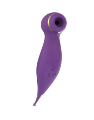 Oiseau du Paradis - Vibromasseur 2 en 1 avec vibration clitoridienne par membrane et embout stimulateur violet