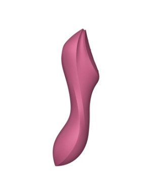 2 en 1 Stimulateur de clitoris et vibromasseur Curvy Trinity 3 rouge Satisfyer