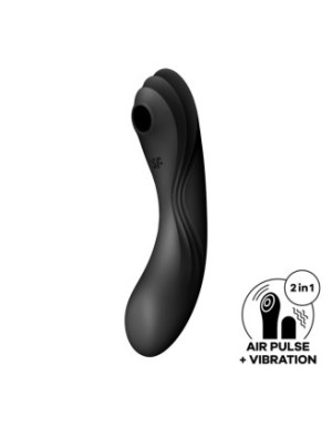 2 en 1 Stimulateur de clitoris et vibromasseur Curvy Trinity Noir 4 Satisfyer
