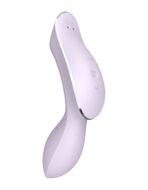 2 en 1 Vibromasseur et stimulateur de clitoris USB violet Curvy Trinity 2 Satisfyer