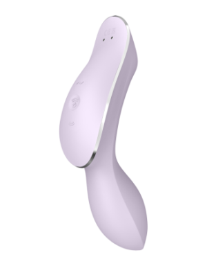 2 en 1 Vibromasseur et stimulateur de clitoris USB violet Curvy Trinity 2 Satisfyer