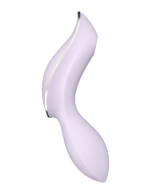 2 en 1 Vibromasseur et stimulateur de clitoris USB violet Curvy Trinity 2 Satisfyer