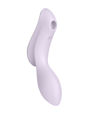 2 en 1 Vibromasseur et stimulateur de clitoris USB violet Curvy Trinity 2 Satisfyer