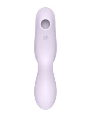 2 en 1 Vibromasseur et stimulateur de clitoris USB violet Curvy Trinity 2 Satisfyer