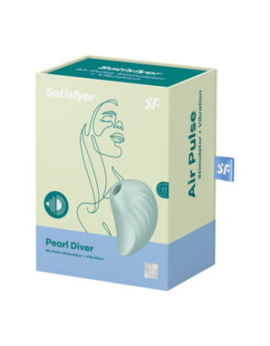 Stimulateur de clitoris vert USB Pearl Diver Satisfyer