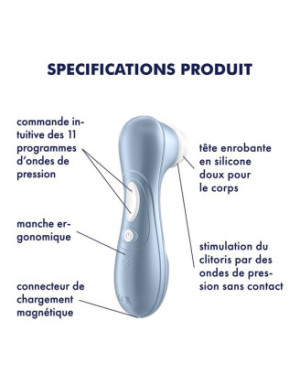 Stimulateur de clitoris bleu Pro 2 Satisfyer