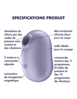 Stimulateur de clitoris violet Pro To Go 2 Satisfyer