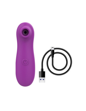 Vibromasseur par vibrations sur membrane rechargeable USB violet 10 vitesses de voyage