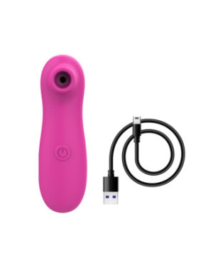 Stimulateur de clitoris par vibrations sur membrane rechargeable USB rose 10 Vitesses De Voyage