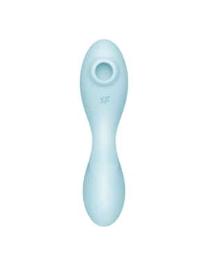 Vibromasseur connecté 3 en 1 Bleu USB Curvy Trinity 5+
