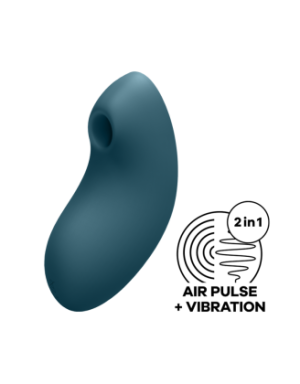 Stimulateur clitoridien par air pulsé et vibration bleu USB Vulva Lover 2 Satisfyer