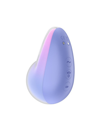 Stimulateur clitoridien par onde de pression sans contact et par vibration USB violet et rose, Pixie Dust Satisfyer