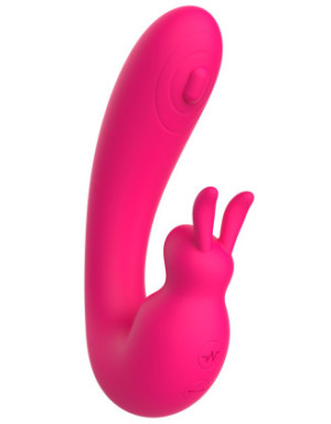 Vibromasseur 2 en 1 G-spot et C-spot USB Kala rose