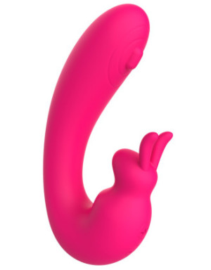 Vibromasseur 2 en 1 G-spot et C-spot USB Kala rose