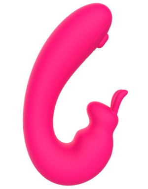 Vibromasseur 2 en 1 G-spot et C-spot USB Kala rose