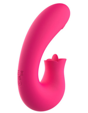 Vibromasseur 2 en 1 G-spot et stimulateur de clitoris USB Kali rose