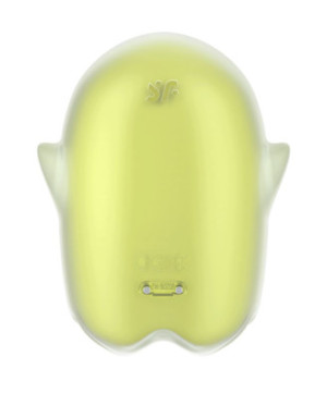 Stimulateur de clitoris fluorescent vibration et air pulsé USB vert Glowing Ghost Satisfyer