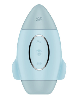 Stimulateur de clitoris violet vibration et air pulsé USB vert Mission control Satisfyer