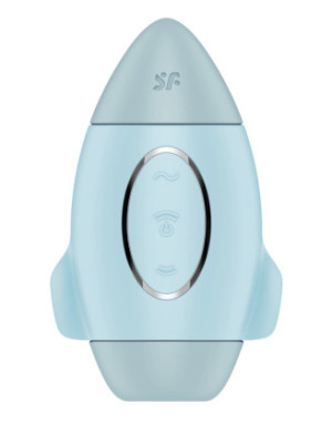 Stimulateur de clitoris violet vibration et air pulsé USB vert Mission control Satisfyer