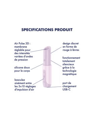 Stimulateur clitoridien de voyage Secret Kiss Satisfyer