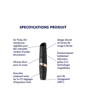 Stimulateur clitoridien de voyage Perfect Kiss Satisfyer